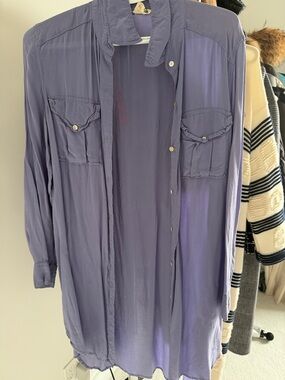 Wilfred Lavender Button-Down Casual Shirt